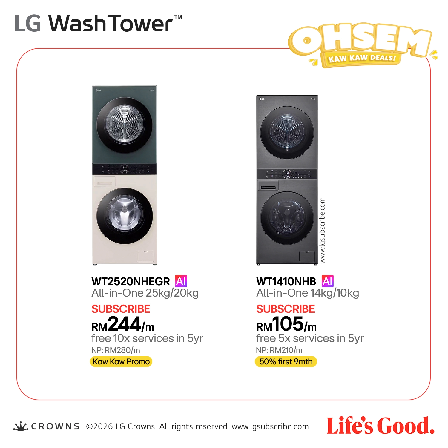 LG WashTower - All-in-One Washer Dryer