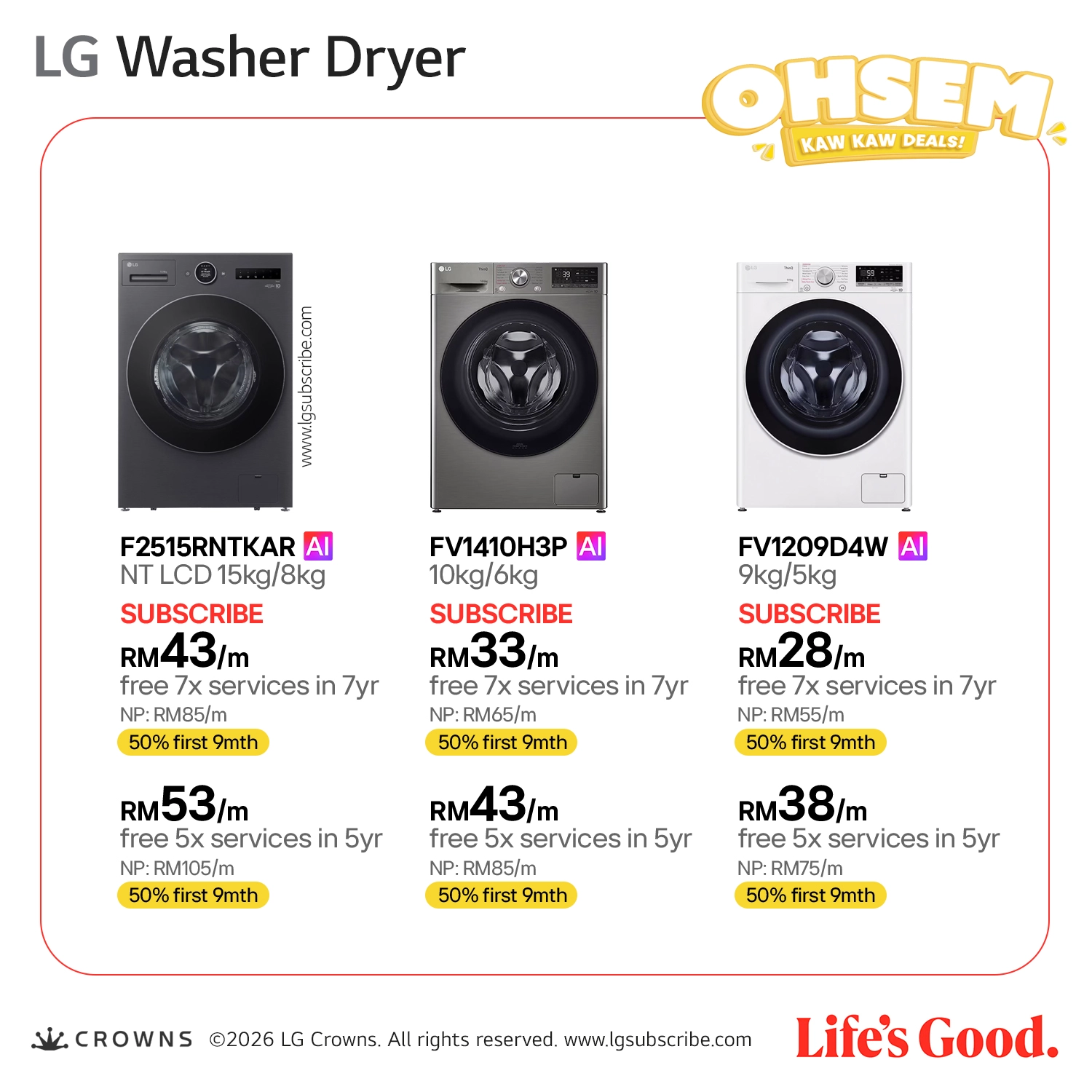 LG Washer & Dryer
